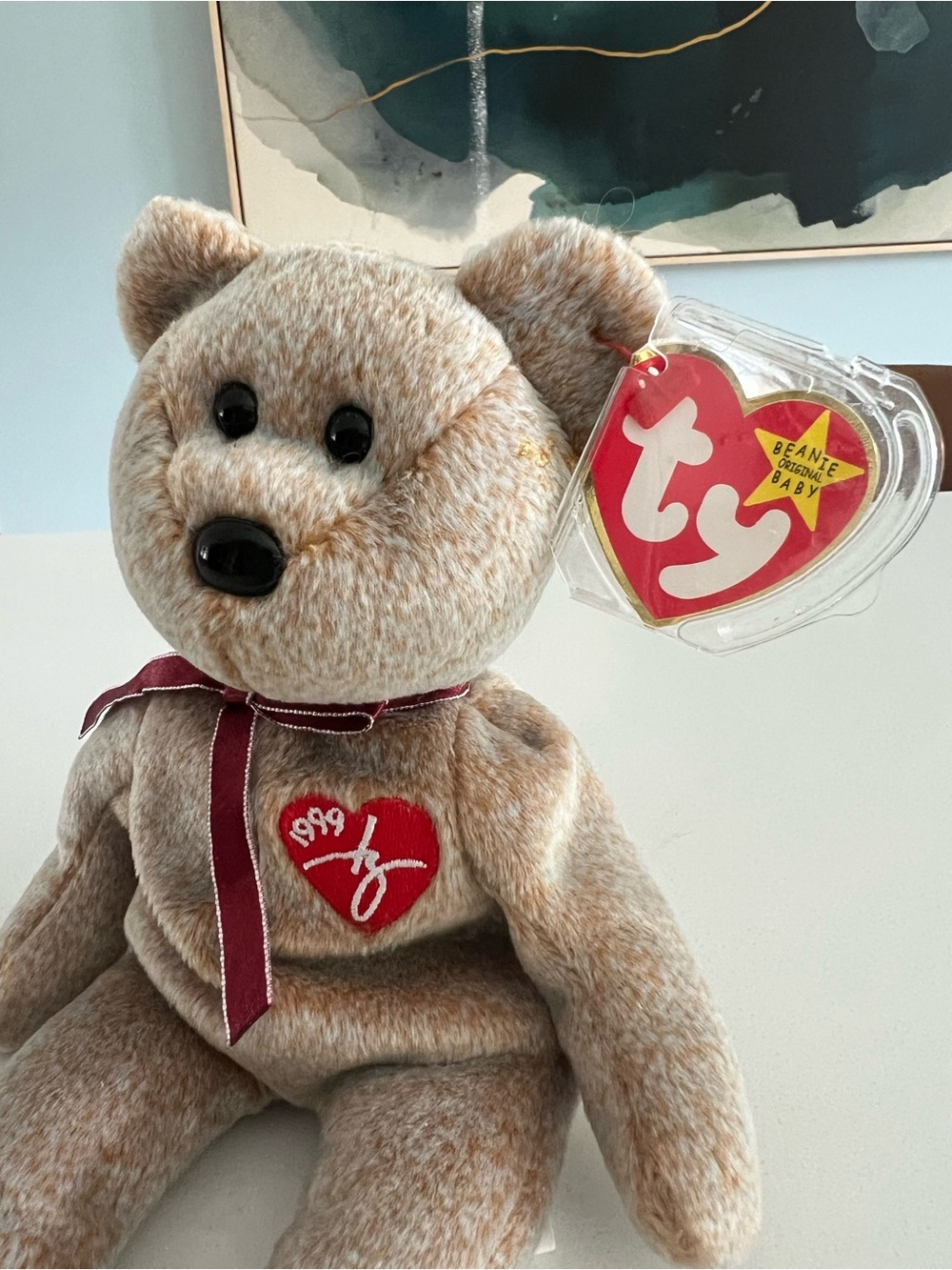 Ty Beanie Baby Plush Bear - “1999 Signature Bear” - Picture 3 of 5